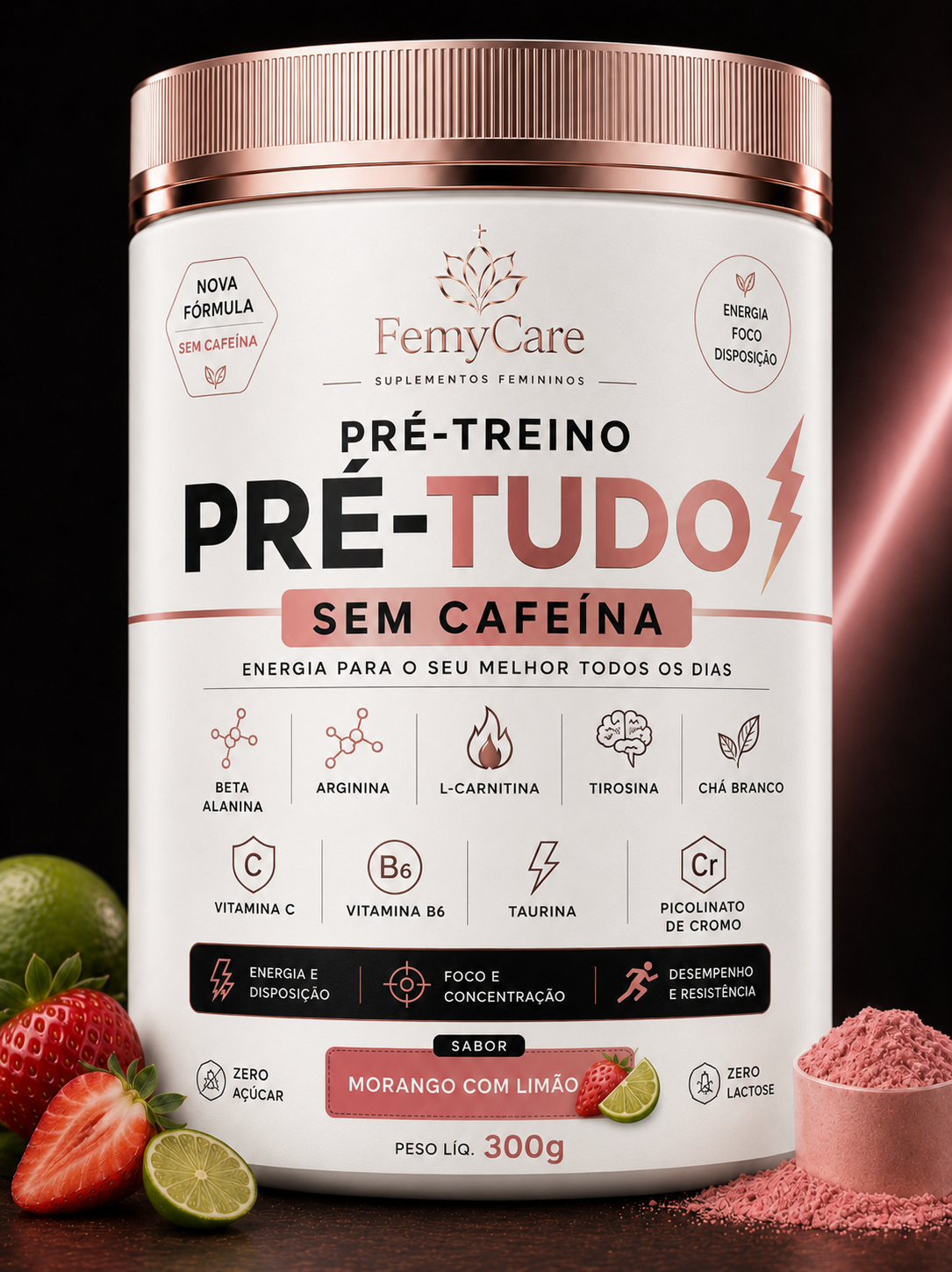 Pré-Treino Pré-Tudo Sem Cafeína